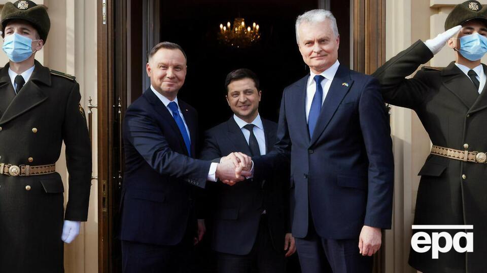 Науседа заявив, що вони з Дудою прибули в Україну, щоб підтримати Зеленського