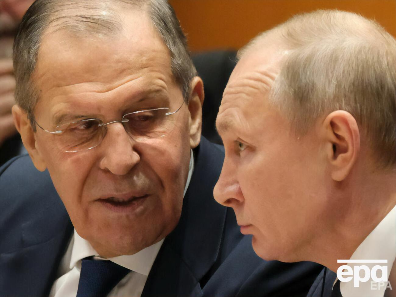 ЄС заморозив активи Лаврова та Путіна