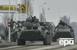 У МВС України повідомляли 27 лютого про російську техніку, яка рухається у бік Києва зі спеціальним завданням