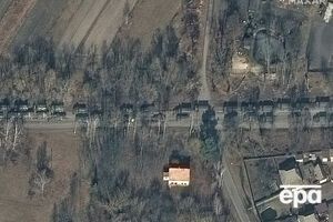 Пятикилометровая колонна военной техники оккупантов утром 27 февраля была замечена в 60 км от Киева