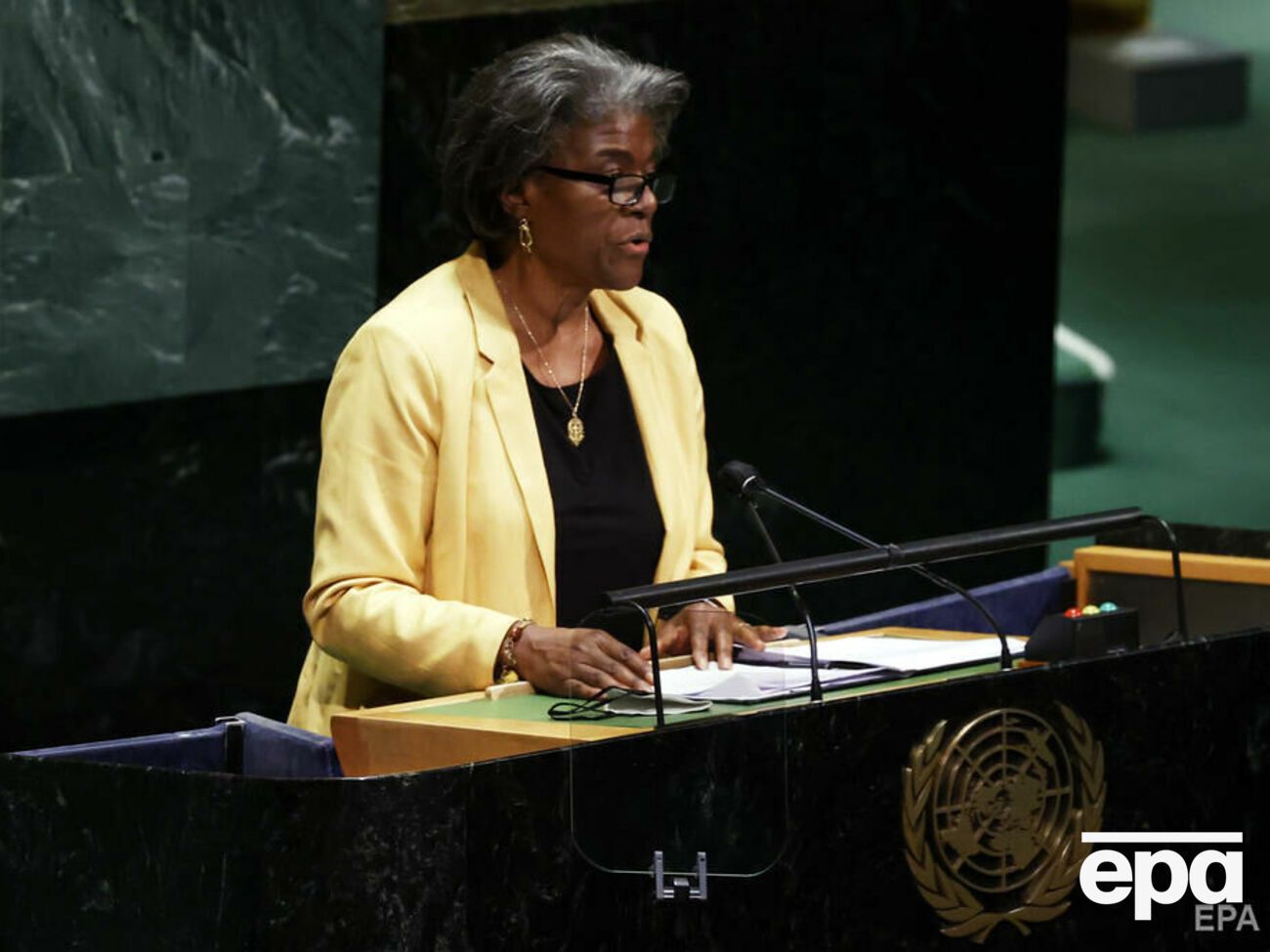 Томас-Гринфилд:&nbsp;Мы призываем Россию унять ее опасную риторику в отношении ядерного оружия