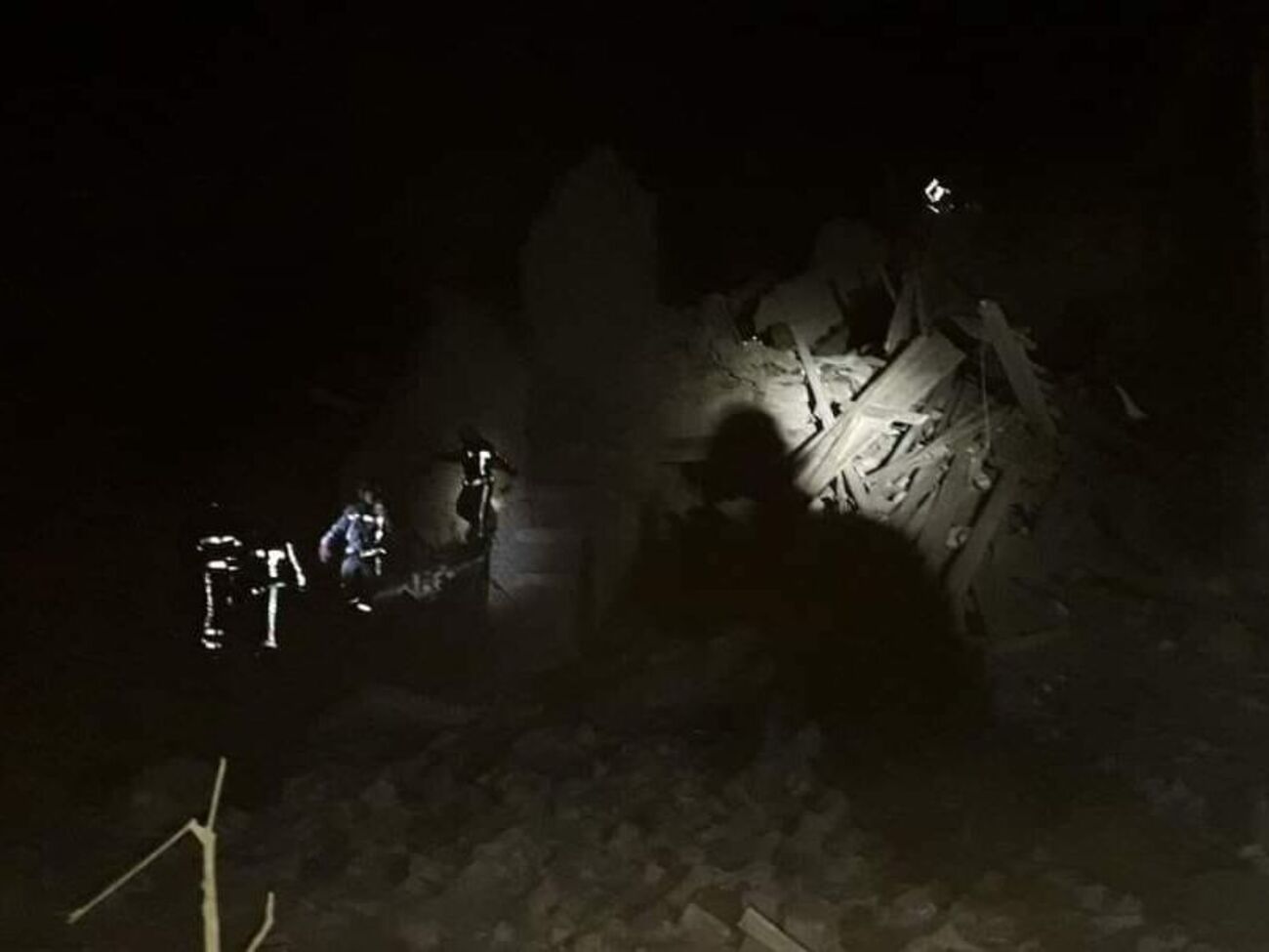 У Василькові внаслідок атаки сталася пожежа