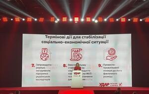 Економічний план дій "Захист. Безпека. Розвиток" містить 15 невідкладних кроків для стабілізації соціально-економічної ситуації в Україні