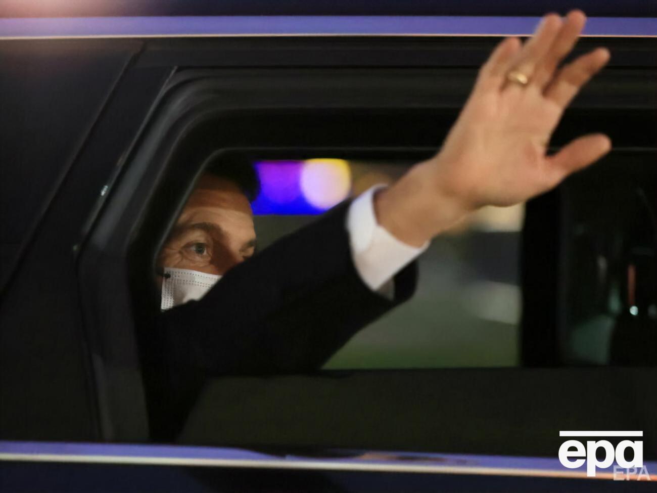 Макрон (на фото) посетит Киев 8 февраля, сказал Кулеба