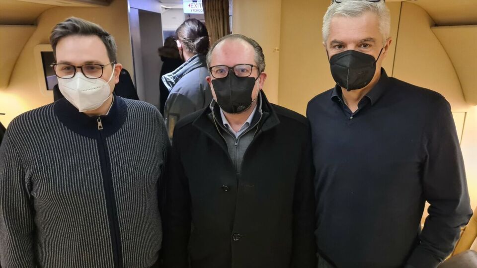 Визит Липавского, Шалленберга и Корчка в Украину – первый в истории глав МИД стран славковского формата, отметили в украинском внешнеполитическом ведомстве