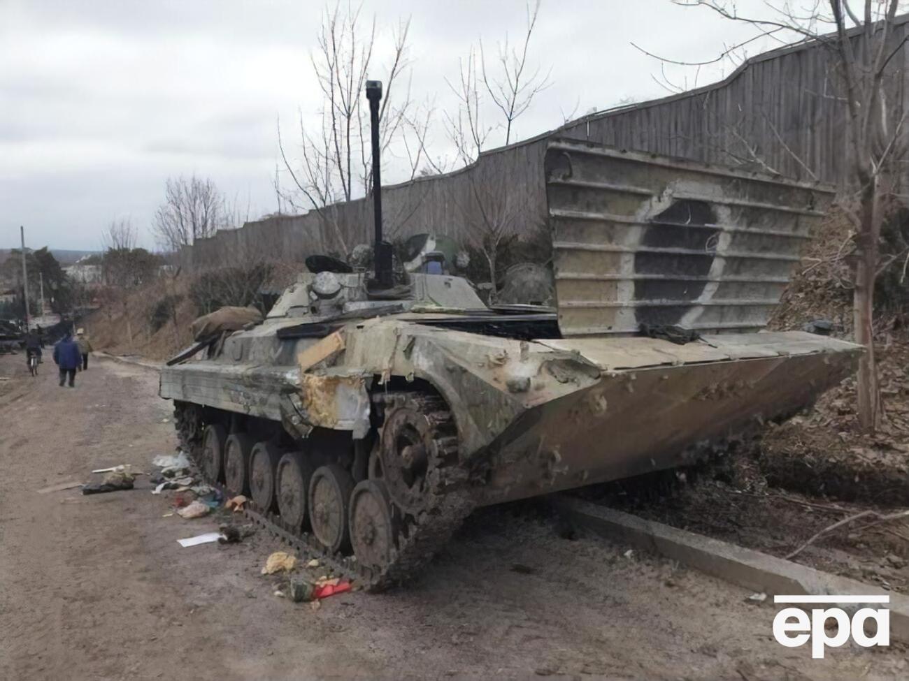 Підрозділ полоненого окупанта у складі колони зі 100 танків прямував у напрямку Києва