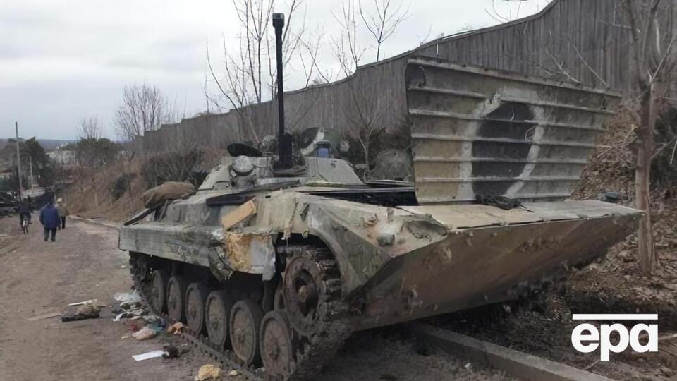 Подразделение пленного оккупанта в составе колонны из 100 танков направлялось в направлении Киева