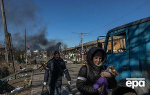 Эвакуация мирных жителей из Бучи под Киевом, 10 марта