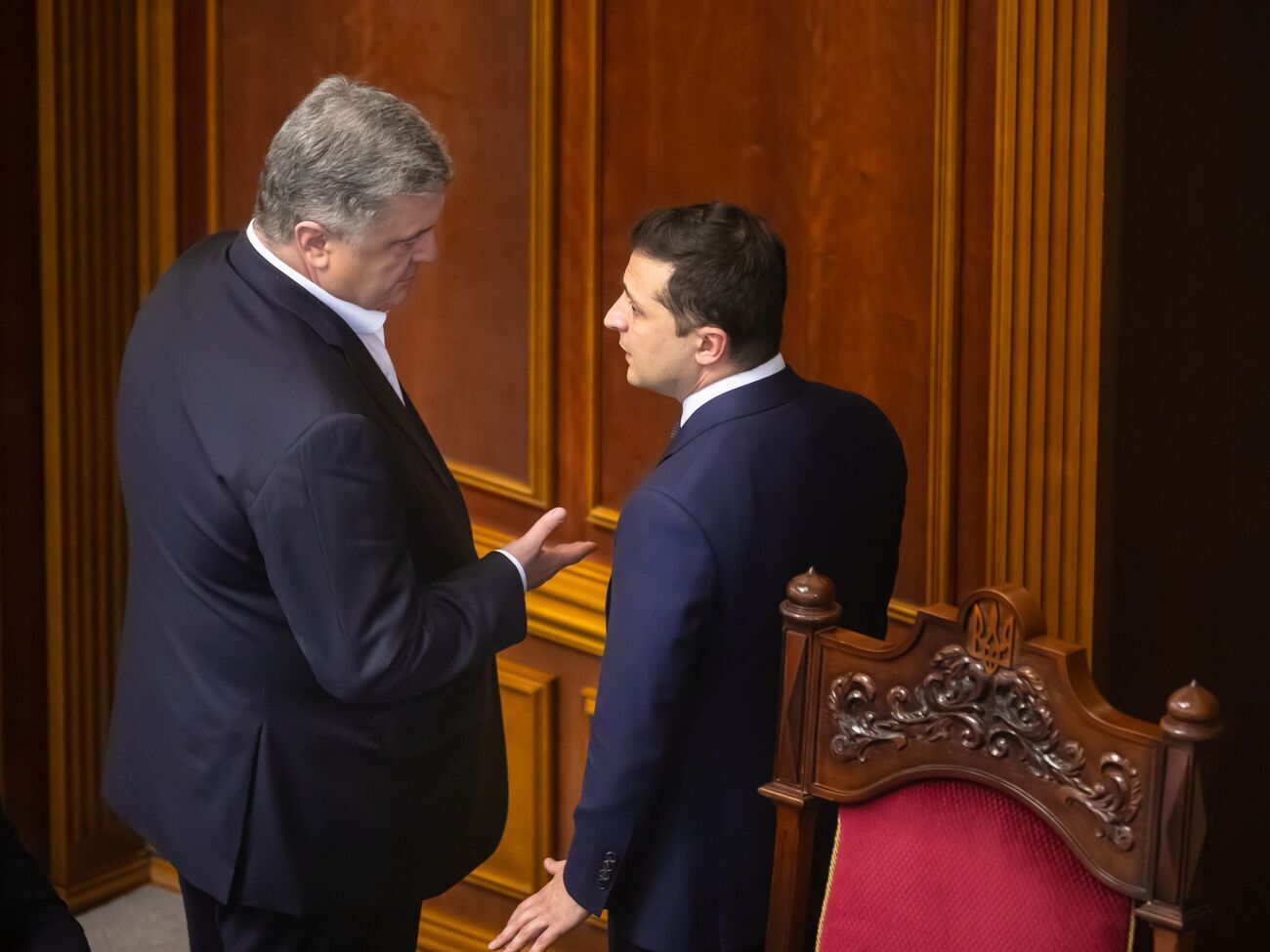Зеленский и Порошенко встретились на фоне эскалации российской агрессии