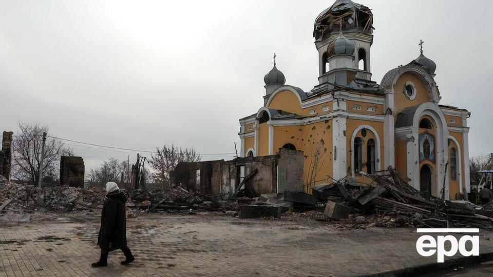 Обстрелянная оккупантами церковь в Малине, Житомирской области