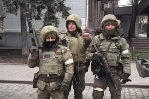 Российский оккупанты в Бердянске