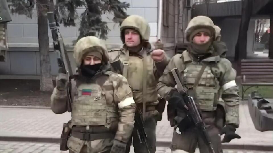 Російський окупанти в Бердянську