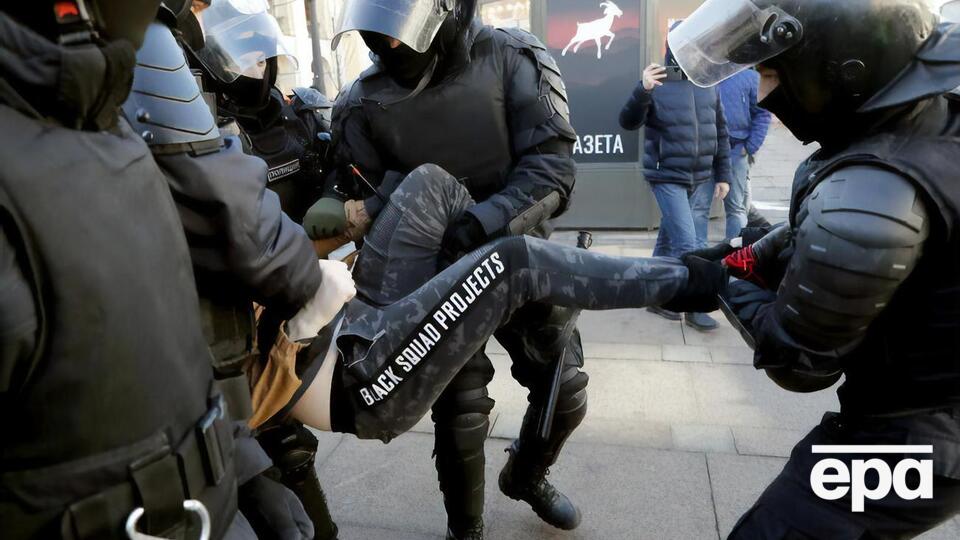 Затримання на акції протесту в Санкт-Петербурзі