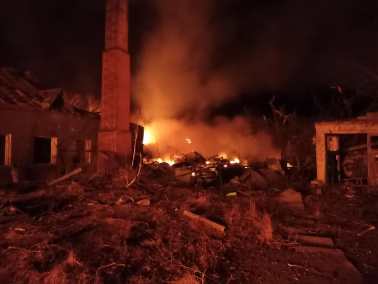 Окупанти обстріляли Ставище в ніч проти 14 березня