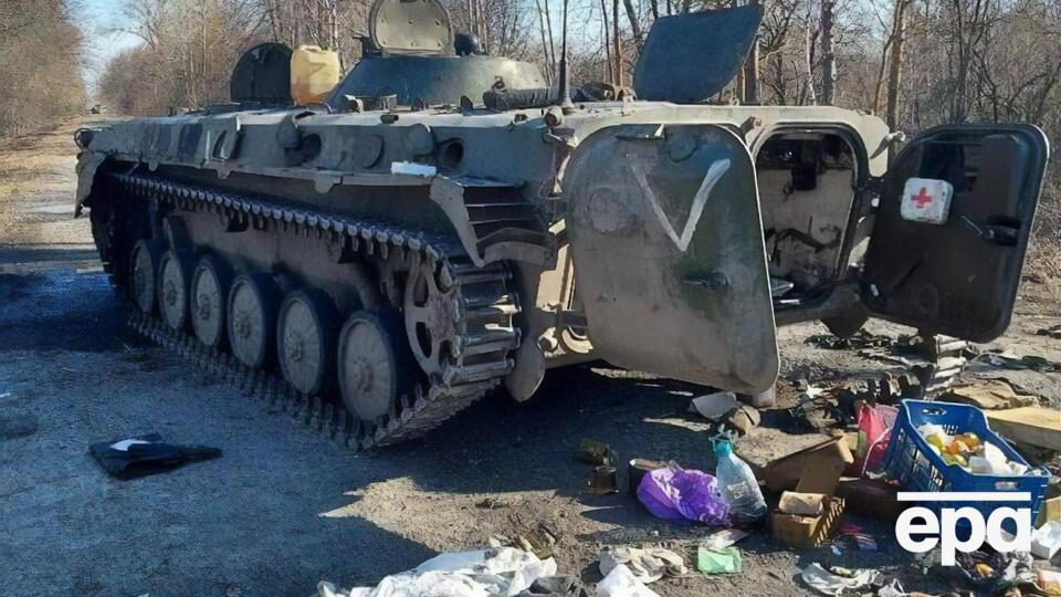 Захваченная в Киевской области техника оккупантов