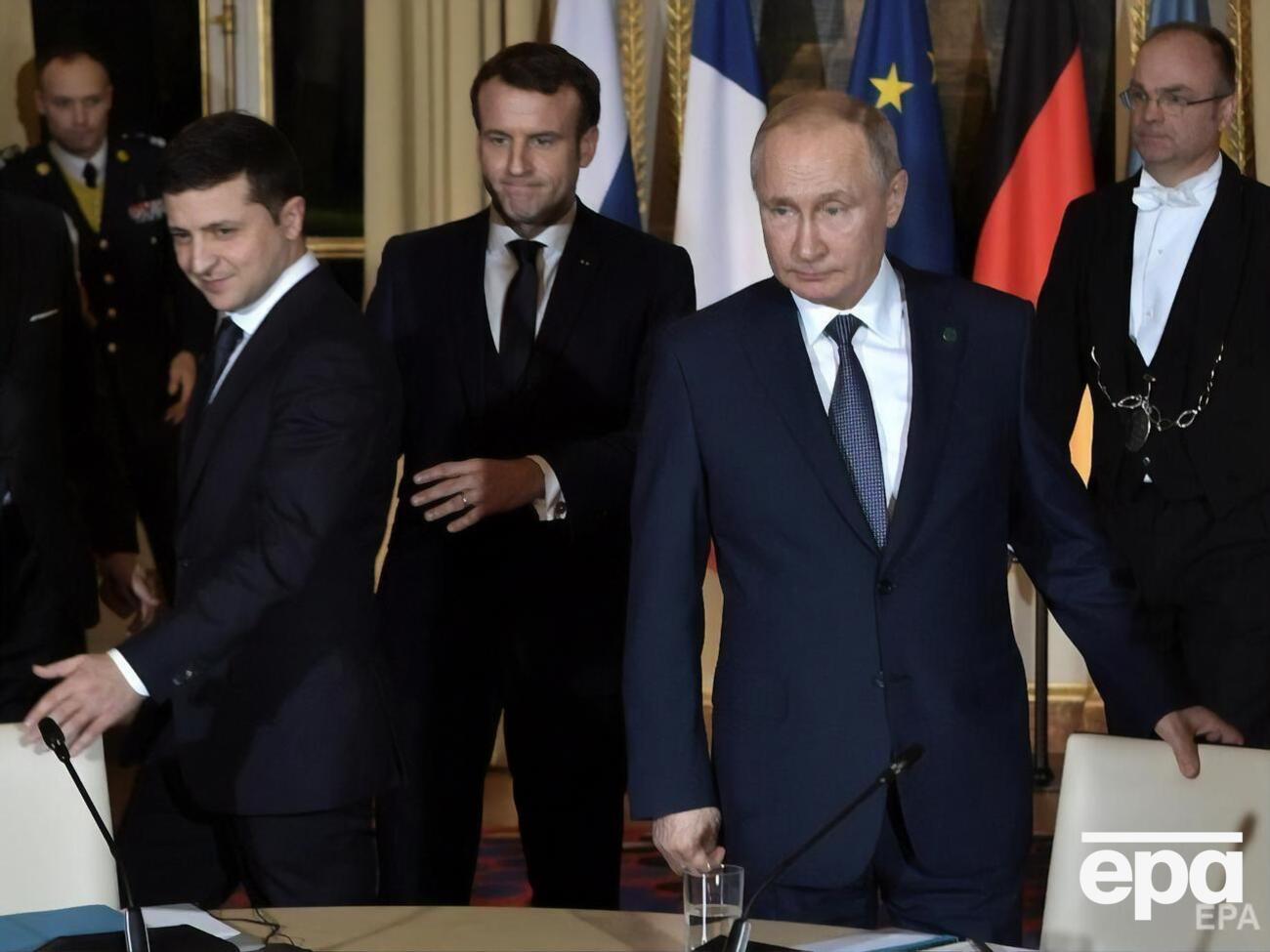 Зеленский и Путин встречались лично только раз&nbsp;&ndash;&nbsp;в декабре 2019 года в Париже на саммите лидеров стран нормандского формата