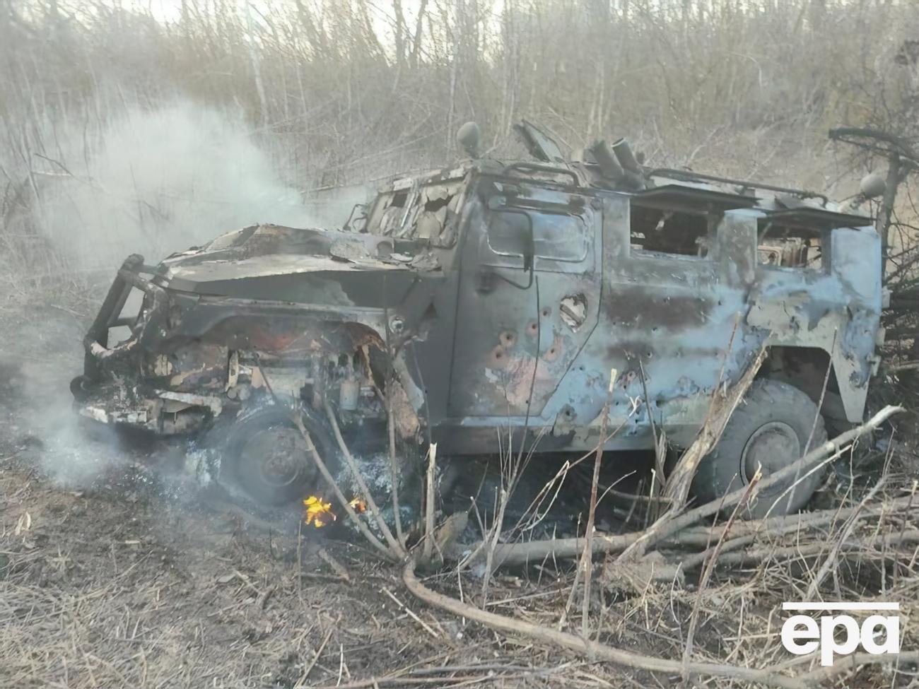 При каких обстоятельствах погиб оккупант, неизвестно. На фото &ndash;&nbsp;уничтоженная ВСУ российская техника