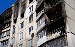 Квартира Романченко и весь этаж, на котором она находилась, полностью сгорели