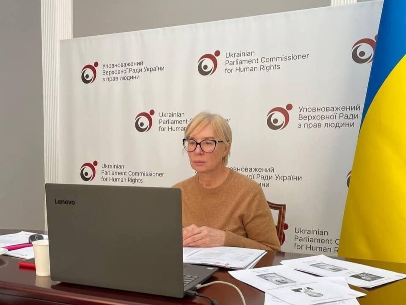 Денисова призвала жителей Херсона не вступать в прямые стычки с оккупантами