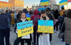 Michelle Andrade в Португалії брала участь у мітингах на підтримку України