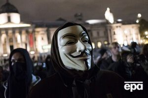 Після вторгнення Росії в Україну Anonymous оголосили війну РФ