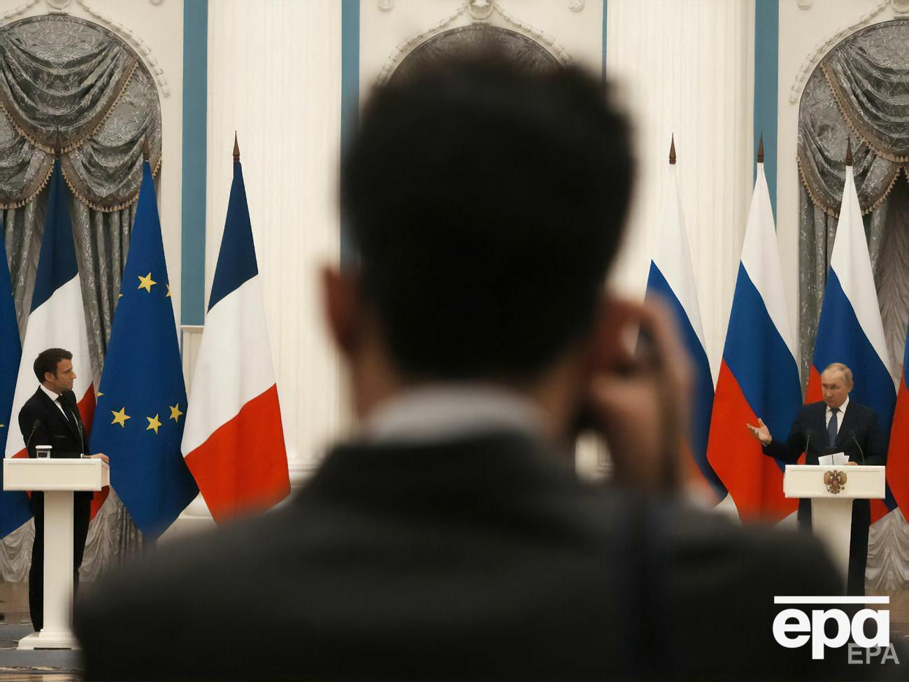 Макрон і Путін провели третю розмову від початку вторгнення РФ в Україну