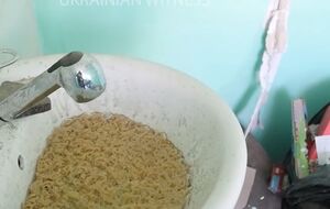 Такое "блюдо" оккупанты оставили в раковине