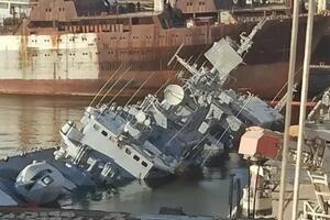 "Гетьман Сагайдачний" стоял в Николаеве на ремонте