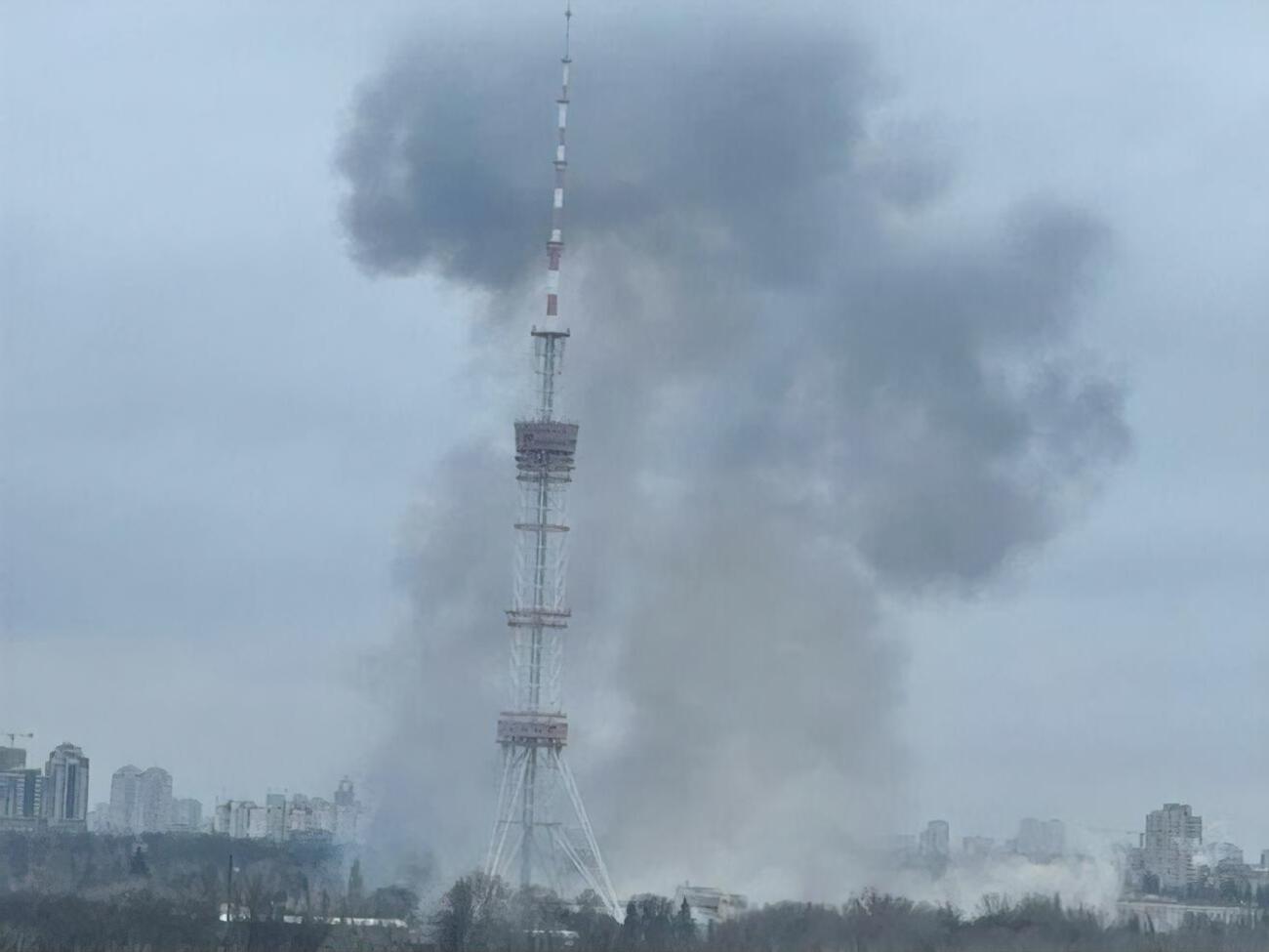 Київську телевежу обстріляли 1 березня