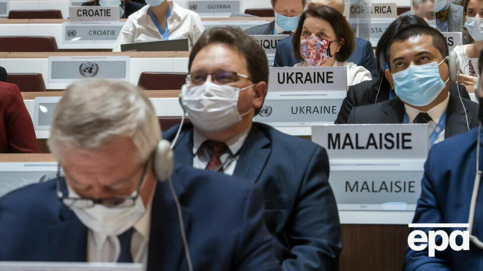 Евгения Филипенко (вторая справа) заявила, что общий долг всего Совета ООН по правам человека – задокументировать преступления РФ и помочь привлечь виновных к ответственности