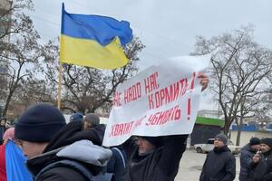 Жителі Бердянська протестують проти окупантів
