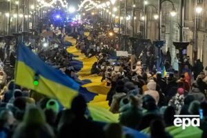 Масові акції на підтримку України відбуваються в усьому світі. На світлині – акція у польському місті Лодзь, 4 березня