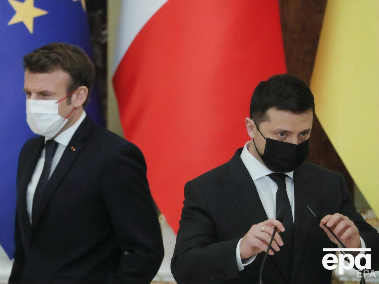Розмова Макрона з Зеленським стосувалася теми ядерної безпеки та гуманітарної ситуації