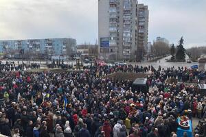 Энергодарцы пришли почтить память погибших защитников