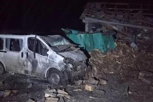 Одна из бомб попала в фундамент двухэтажного частного дома