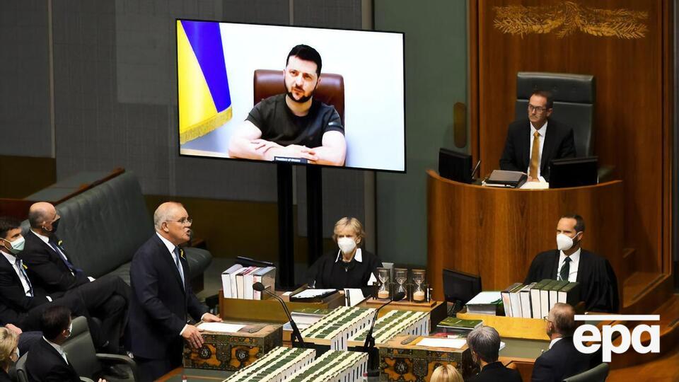 Зеленський 31 березня звернувся до парламенту Австралії