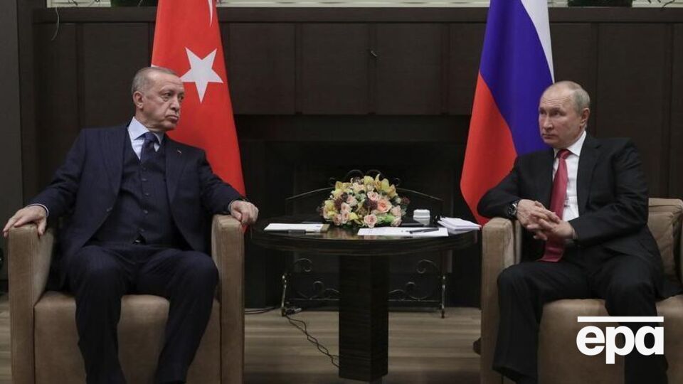 Ердоган повідомив Путіна про готовність Туреччини організувати його зустріч із Зеленським