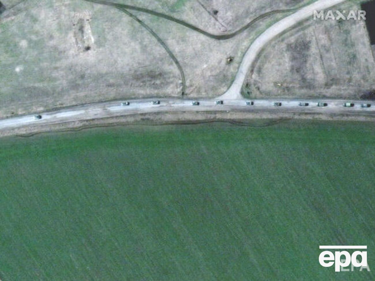 Колона російських окупантів рухалася у напрямку Харкова