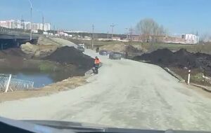 Роботи зі зведення насипного мосту тривали п'ять днів