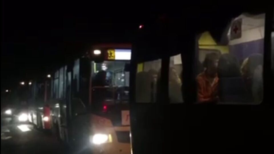 Эвакуация проходила в том числе автобусами