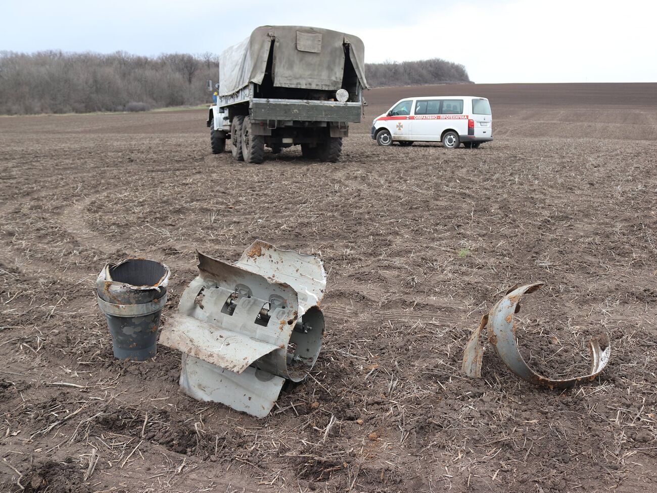 Взорвалась часть кассетного боеприпаса
