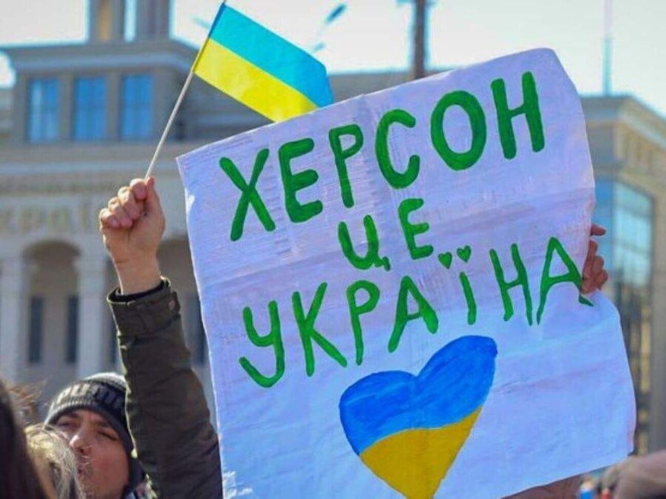 На оккупированных территориях Херсонской области проходят проукраинские митинги