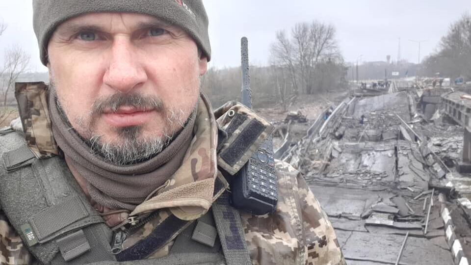 У березні Сенцов повідомив, що захищає столицю України від російських окупаційних військ у складі одного із підрозділів ЗСУ