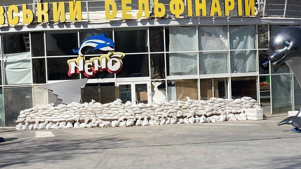 Колектив дельфінарію заявив, що його роботу заблоковано через постійні обстріли