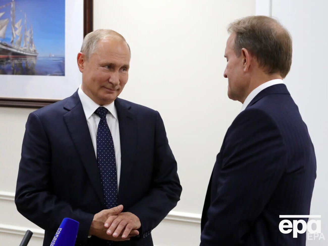 Путин (слева) уважает сильных, а Медведчук (справа) оказался слабаком, отметил Геращенко