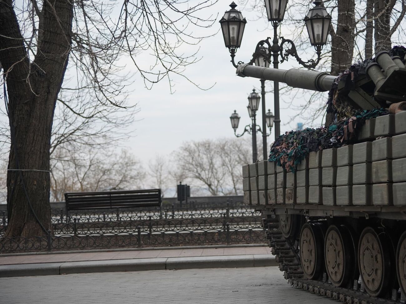 Ракетный удар по Одессе Россия нанесла сегодня днем. На фото&nbsp;&ndash; Приморский бульвар в первые дни вторжения РФ в Украину
