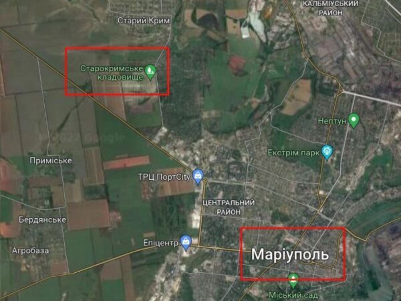 Поселок Старый Крым расположен в 5 км от Мариуполя