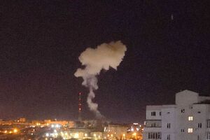 После взрывов начался пожар