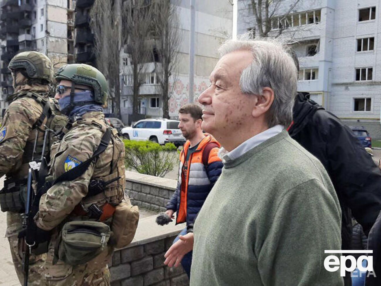 Гутерриш 28 апреля посетил Киев и Киевскую область