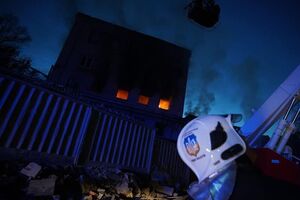 Через обстріл частково зруйновано 25-поверховий житловий будинок